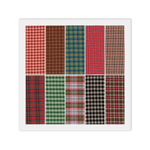 HOMESPUN Jelly Roll - (20) 2 1/2" Strips, RED GREEN BROWN 100% Cotton Fabric - Picture 1 of 11