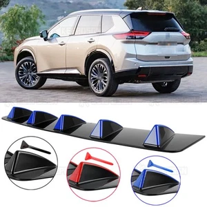 5 Shark Fin Wing Rear Diffuser Bumper Spoiler Lip For Nissan Rogue SL SV - Bild 1 von 14