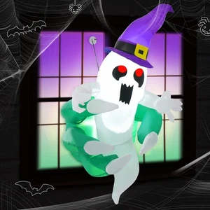 Fantasma inflable de Halloween de 3,6 pies espeluznante decoración de ventana colgante para fiesta - Imagen 1 de 9