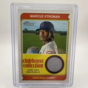 2023 Topps Heritage Clubhouse Collection Marcus Stroman Game-Used Memorabilia  - Picture 1 of 6