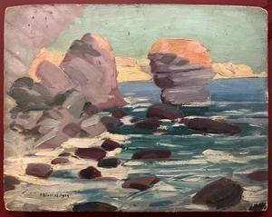 Pierre Dionisi huile carton 1924 signée salon des artiste Français La Corse art - Picture 1 of 1