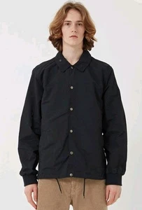 Barbour Heritage Mens Black Button Up Light Weight Jacket Size Medium - Picture 1 of 10