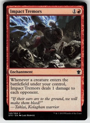 Impact Tremors C Dragons of Tarkir 140 MTG - Image 1 of 2