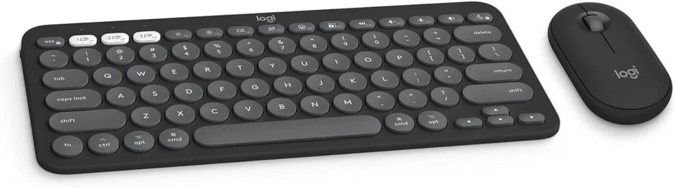 Logitech Pebble 2 Combo Wireless Keyboard & Mouse Logit Bolt USB PC / MAC Black - Image 1 of 4