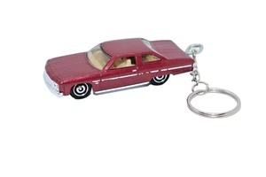 1975 Maroon Chevy Caprice Matchbox custom keychain 1/64 scale ready to use - Bild 1 von 3
