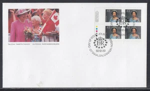 Canada Scott  1358 LL Pl FDC - 1992 Queen Elizabeth Def. - Picture 1 of 1
