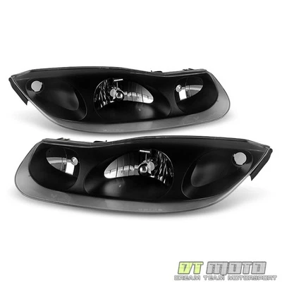 Juego de faros de repuesto negro para Saturn SC1 SC2 2001 2002 serie SC2 Foto 1 de 4