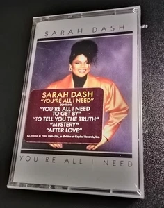Sarah Dash You're All I Need Sealed New Cassette Tape 1988 Old School Funk - Picture 1 of 2