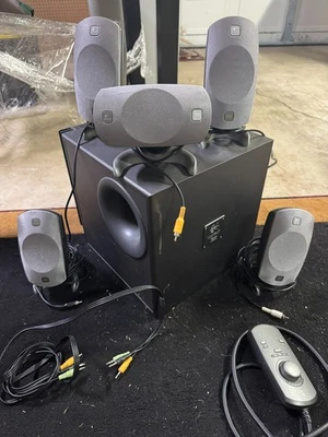 Logitech Z-5300 THX Full Surround Sound Speakers 5.1 system no box - Image 1 of 3