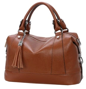 Genuine Leather Purses Shoulder Bags for Women Totes Top Handle Handbag Satch... - Picture 1 of 7