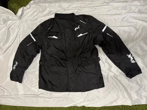HWK Motorcycle jacket Men’s Xlarge black Adventure Armor Padded Waterproof XL - Picture 1 of 12