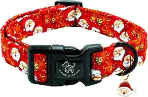 Collar de perro de Navidad, vacaciones con hebilla de liberación rápida - Imagen 1 de 23