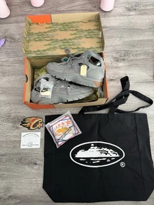 Size UK 12 - Corteiz x Nike Air Huarache Gully Grey - BRAND NEW + FAST SHIP ✅🚚 - Picture 1 of 11