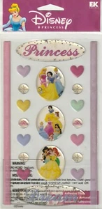 EK Success Disney Princess glittered epoxy tiles  63445 Fast FREE Shipping - Picture 1 of 1