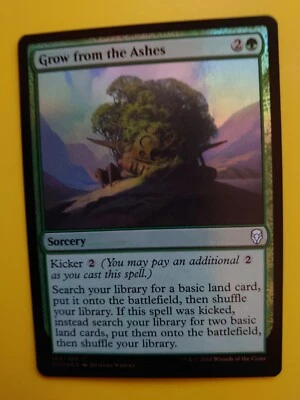 MTG Card.  Grow from the ashes  Dominaria Sorcery  Green Foil as pictures. - Image 1 of 4
