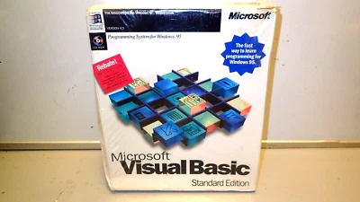 Microsoft Visual Basic VB 4.0 Standard Edition Full Retail New Vintage Sealed - Image 1 of 4