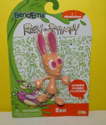 Ren And Stimpy REN bend-ems new in package  Bendems Nickelodeon - Image 1 of 2