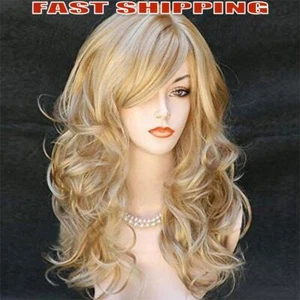 Women Cosplay Full Wigs Long Blonde Wigs Heat Resistant for Daily Party Cosplay - Picture 1 of 9