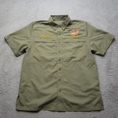 Camisa Game Guard Para Hombre L Verde Abotonada 1023 Campamento Pesca Caza Ventilada GG Foto 1 de 4