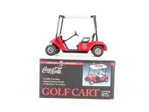 1:16 Scale GMP CartBank Die-Cast Coca-Cola Golf Cart Coin Bank - Picture 1 of 17