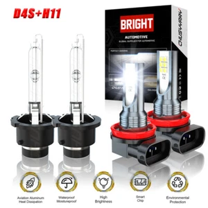 FOR Lexus GS350 GS450h 2013-2015 Combo HID Headlight Bulb Low +LED Fog Light Kit - Picture 1 of 17