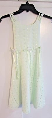 Vestido Bonnie Jeans Niñas Ojales Bordado Talla 8 Foto 1 de 4