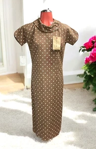 VTG NOS 50's Daryl of St. Louis Polka dot reversible dress retro mod S/M - Picture 1 of 12