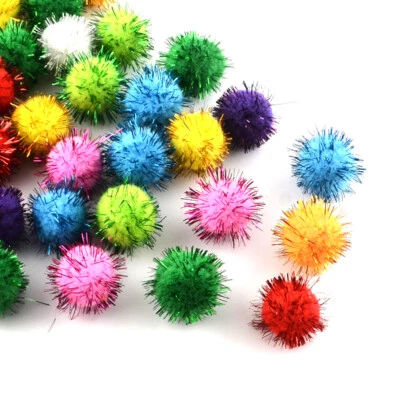 1000pcs Handmade DIY Doll Craft Pom Pom Yarn Pom Pom Balls For Decoration 15mm - Image 1 of 2