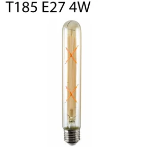 4W T185 E27 LED Vintage Tall Edison Dimmable Filament Retro Light Lamp Bulb UK - Afbeelding 1 van 3