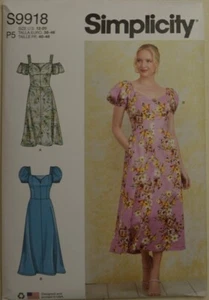 Simplicity - 9918 - Vestido Misses con variaciones de manga y longitud - Imagen 1 de 2