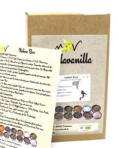 (1kg=62,5€) Italien Box - Geschenkbox mit 4 Gewürzmischungen + Rezept Flyer 200g - Bild 1 von 3