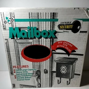 Solar Group Black Residential Vertical Style Mailbox New In Box with Key - Picture 1 of 7