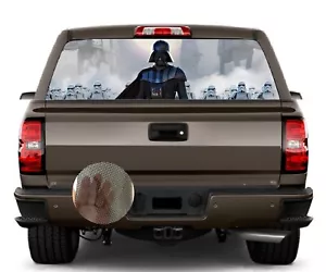 Dart Wader PERFORATED Window Graphic Decal Sticker Truck SUV VAN STAR WARS - Bild 1 von 7