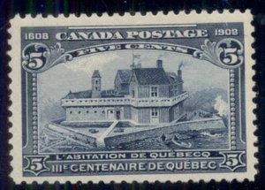 CANADA #99 5¢ dark blue, og, NH, VF, Miller certificate, Scott $210.00 - Picture 1 of 1