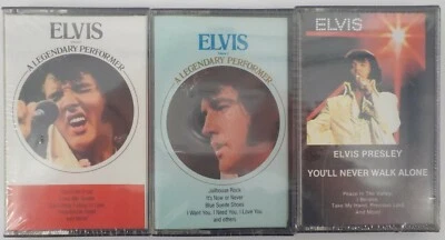 Elvis Presley 3 Pack You’ll Never Walk Alone Legendary Performer Vol 1 and 2 IOP - Image 1 of 4