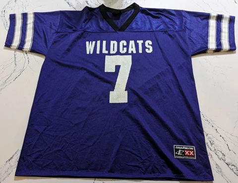 VTG 90's Kansas State Wildcats Football Jersey Logo Athletic #7 Collin Klein 2XL Cover