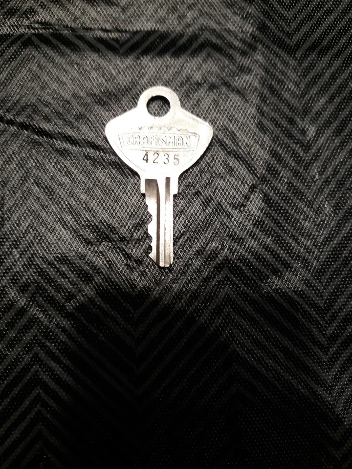Craftsman Tool Box Key Crown Logo Code 4235 USA - Image 1 of 1