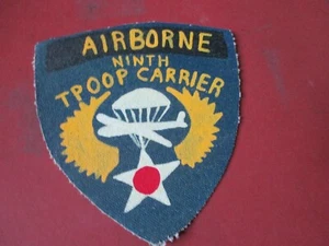 WWII USAAF 9TH AAF AIRBORNE TROOP CARRIER FLIGHT JACKET PATCH - Picture 1 of 1