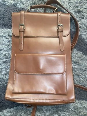 ECOSUSI Vegan Leather Backpack Vintage Laptop Bookbag for 14 in Laptop orange - Image 1 of 4