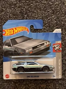 Hot Wheels DMC Delorean Zamac TH Treasure Hunt Hotwheels 2024 HTF28 Short Card - Picture 1 of 4
