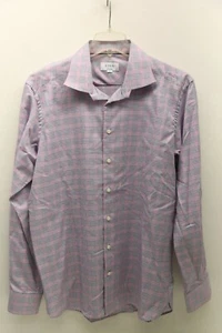 Eton Contemporary Long Sleeve Pink Dress Shirt Size 44 17 1/2 - New - Picture 1 of 9