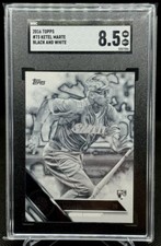 2016 Topps Ketel Marte #73 Black and White Negative SP RC SGC 8.5 /50* Dbacks