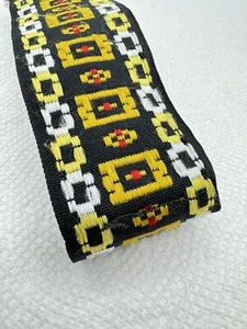 Vintage 70s 80s Wide Woven Retro Hippie SLR Camera Neck Strap - Picture 1 of 3