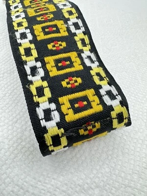 Vintage 70s 80s Wide Woven Retro Hippie SLR Camera Neck Strap - Image 1 of 3