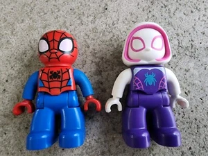 LEGO DUPLO Spider Gwen and Spiderman Mini Figure Super Heroes Spider-man Marvel - Picture 1 of 5