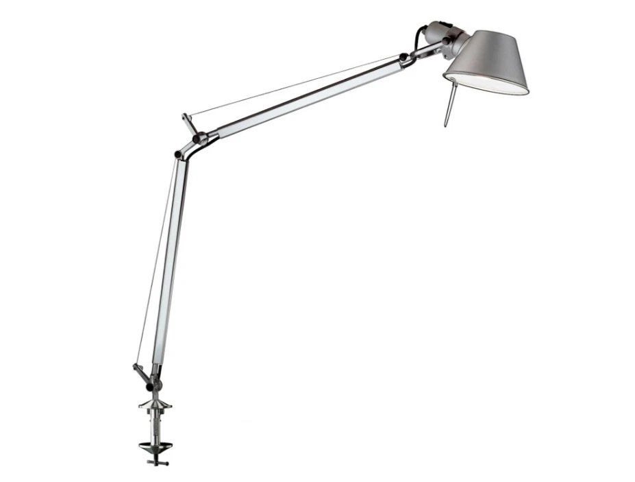 Artemide Tolomeo Tavolo Schreibtischleuchte Tischleuchte Alu Silber Tischklemme - Bild 1 von 4