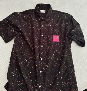 Pit Viper AOP Print Mens Button Up Collar Golf Shirt BRIGHT Small New w/ Tag - Picture 1 of 4