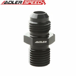 ADLERSPEED -6AN 6AN Male Flare To M14 x 1.5 Straight Metric Aluminum Fitting US - Picture 1 of 5