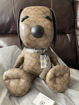 NWT COACH Coach X Peanuts Snoopy Collectible In Signature Canvas 5405 $650 - Image 1 of 4