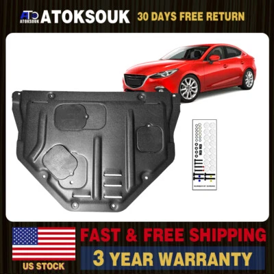 Protector contra salpicaduras del motor delantero para Mazda3 2015-2017 Foto 1 de 4